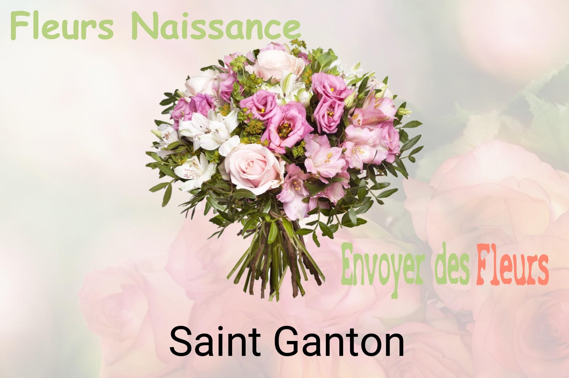 Bouquet de fleurs de naissance livré à Saint-Ganton
